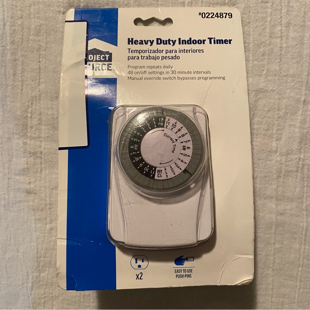 Lowe’s Project Source Heavy Duty Indoor Timer Model #0224879
